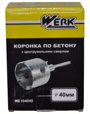 Коронка WERK по бетону Sds-Plus - 40мм