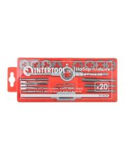 Набор плашек Intertool SD-8020 M3-M12 20 ед