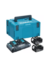 Набір акумуляторів+зарядний пристрій Makita 197504-2, LXT BL1840+DC18RD, кейс