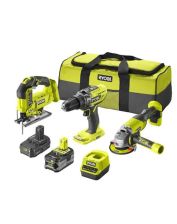 Набор из трех аккумуляторных инструментов RYOBI ONE+ RCK183B-242S