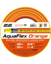 Шланг садовый 2Е AquaFlex Orange 3/4`` 30м 4 слоя 20бар -10…+60°C