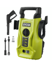 Мінімийка високого тиску Ryobi RY100PWA, 1400Вт, 100Бар, 390л/год, шланг 5м, 5.6кг