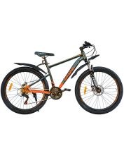 Велосипед SPARK JOY 26 ст17 ам диск тёмно-зелёный с красным