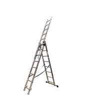 Лестница алюминиевая трёхсекционная GTM KME308 3x8 ступенек 2.18-4.88м (KME308)