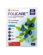 Микроудобрение Yara Folicare минеральное удобрение для голубики и черники, Весна-Лето (20 гр)