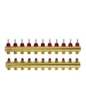 Колектор Danfoss FHF 12+12 з ротаметрами 088U0532