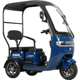 Електричний трицикл Spark Guard 1200w з дахом (Зібраний) (Синій)