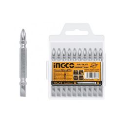 Биты S2 двухсторонние INGCO 10 шт SDB21HL133