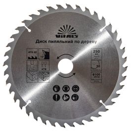 Диск пильный Vitals по дереву 250x30/25.4, ATB 40 (168142)