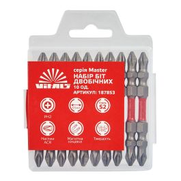 Біти S2 двосторонні PH2+PH2х65 мм, 10 шт Vitals Master (187853)