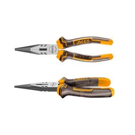 Длинногубцы изогнутые Profi 200 мм INGCO HHBNP28201