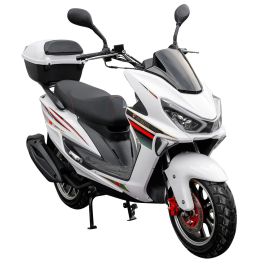 Моторолер Spark SP150S-18 (Зібраний з мастилами) (Білий)