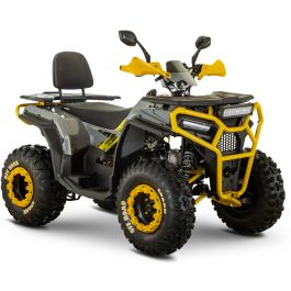 Квадроцикл Spark SP200-5 (Зібраний з мастилами) (Сірий з жовтим)