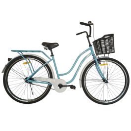 Велосипед SPARK CITY AURA 28`` ст18 жв с корзиной голубой