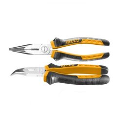 Длинногубцы изогнутые INGCO HBNP08168 160 мм