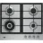Варильна поверхня Beko газова, 60см, чавун, нерж HIAW64225SX