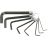 Набор ключей TopTools 35D055 шестигранные 2-10мм