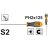 Отвертка крестовая INGCO S2 PH 2х125 мм HS68PH2125
