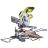 Пила торцовочная Ryobi EMS216L с протяжкой 1500Вт
