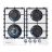 Варочная поверхность GRUNHELM GPG 6254 WF газ стекло.чугун WOK