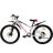 Велосипед CrossBike 26 Dragster 2024 Susp Рама-13 white-pink