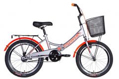 Купить Велосипед Formula 20 ST SMART Vbr 2021 13 (сер-оранж ``м``) + корзина