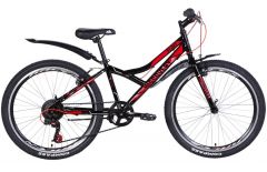 Купить Велосипед Discovery 24 ST FLINT Vbr 2021 13 (черн-красн, сер)