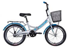 Купить Велосипед Formula 20 ST SMART Vbr 2021 13 (серебр-син) + корзина