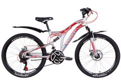 Купить Велосипед Discovery 24 ST ROCKET AM2 DD 2021 15 (серебр-красн, син)