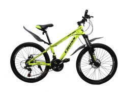 Купить Велосипед Cross 26`` Hunter 2022 Рама-15`` неоновый-желтый