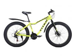 Купить Велосипед Titan 26 Crossover FT 2021 Рама-17 неон желтый-черный