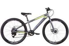 Купить Велосипед Discovery 26 ST ATTACK DD  рама-13`` графитовый с желтым (м)2022