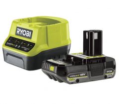 Купить Набір акумулятор + зарядний пристрій RYOBI ONE + RC18120-120C, 18В, 2Аг