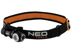 Купить Фонарь налобный Neo Tools LED CREE XPG3, 600 люмен, 6 Вт, USB