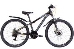 Купить Велосипед Discovery ST 26 TREK AM DD рама-13 черно-желтый (м) с крылом Pl 2022
