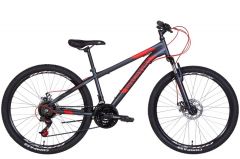Купить Велосипед Discovery ST 26 RIDER AM DD рама-13 темно-серебристый с красным (м) 2022