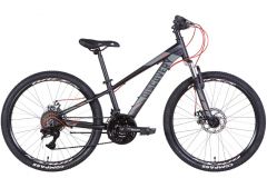 Купити Велосипед Discovery 24 QUBE AM DD рама-11,5`` AL 2022 чорно-червоний