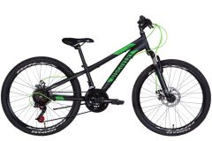 Купить Велосипед Discovery 24 RIDER AM DD рама-11,5`` ST 2022 черно-зеленый