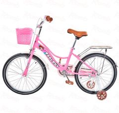 Купить Велосипед 20 COOL GUY розовый с корзиной (колесики с подсветкой)