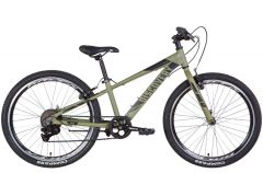 Купить Велосипед Discovery 24 QUBE Vbr рама-11,5`` AL 2022 хаки (м)