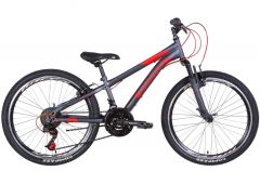 Купить Велосипед Discovery 24 RIDER AM Vbr рама-11,5`` ST 2022 темно-серебристый с красным (м)