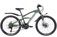 Купить Велосипед Formula 24 BLAZE AM2 DD рама-14`` ST с крылом Pl 2022 темно-зеленый (м)