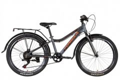 Купить Велосипед Formula 24 ACID Vbr рама-12`` AL с багажником зад St, с крылом Pl 2022 серо-оранжевый (м)