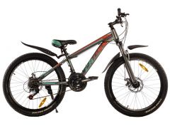 Купити Велосипед Cross 24`` Fast-Рама-12`` gray-green orange