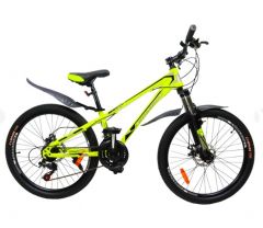 Купити Велосипед CrossBike 26`` Racer 2022 Рама-13`` neon yellow-black-silver