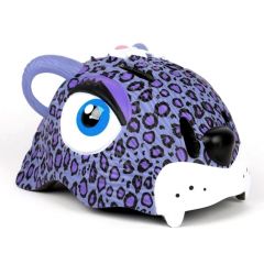Купить Шлем велосипедный Crazy Safety Пурпурный леопард, детский 49-55 см