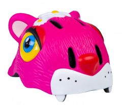 Купить Шлем велосипедный Crazy Safety Розовый леопард, детский 49-55 см