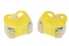 Купить Мигалка BC-RL8002 белый+красный свет LED, силиконовый, желтый корпус, 2 шт