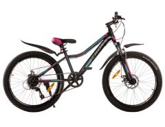 Купити Велосипед Cross 24`` Smile 2022 Рама-12`` black-pink