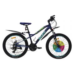 Купить Велосипед SPARK HUNTER 24 ал14 ам лок-аут диск жемчужный темно-синий